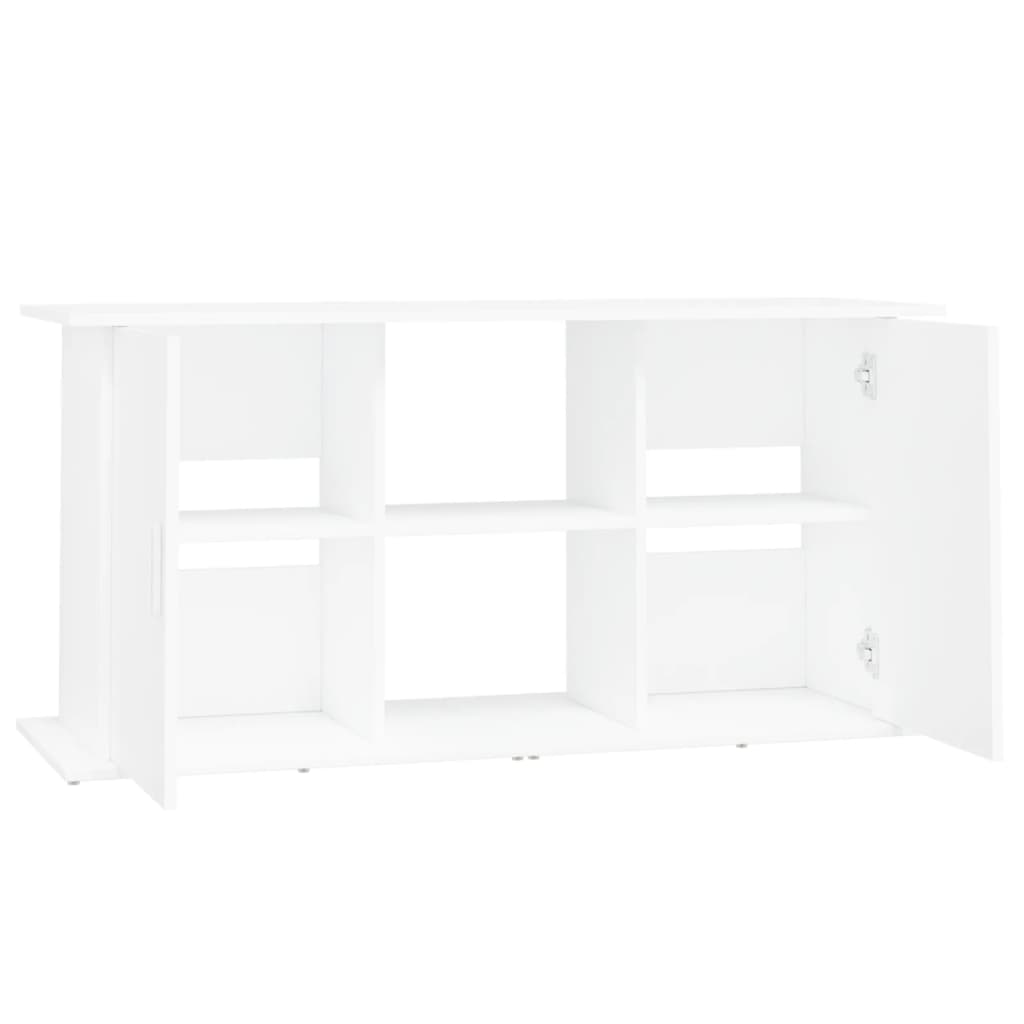 Aquarium Stand 121x41x58 cm in White Multilayer Wood