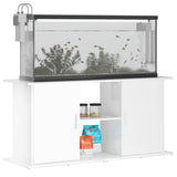 Aquarium Stand 121x41x58 cm Gloss White Multilayer Wood