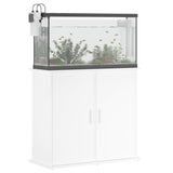 White Aquarium Stand 81x36x73 cm in Multilayer Wood