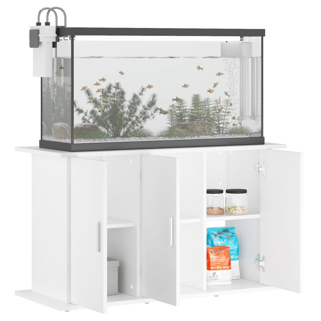 Supporto per Acquario 101x41x58 cm in Legno Multistrato Bianco