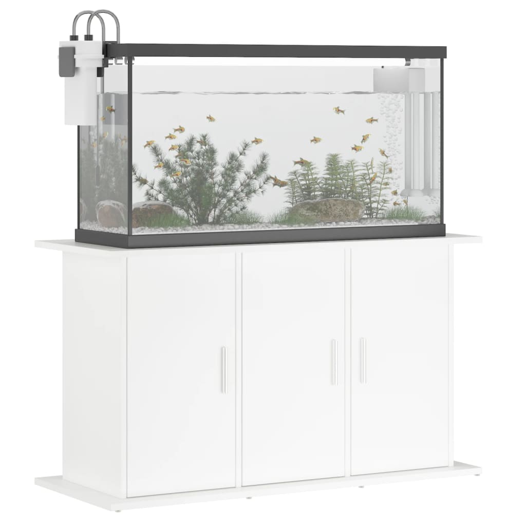 Aquarium Stand 101x41x58 cm in White Multilayer Wood