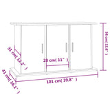 Supporto per Acquario 101x41x58 cm in Legno Multistrato Bianco