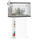 White Aquarium Stand 75x36x72.5 cm Multilayer Wood