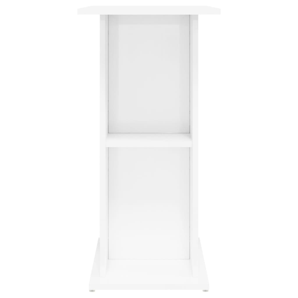 Aquarium Stand 75x36x72.5 cm Gloss White Plywood