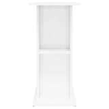 Supporto Acquario 75x36x72,5 cm Legno Multistrato Bianco Lucido