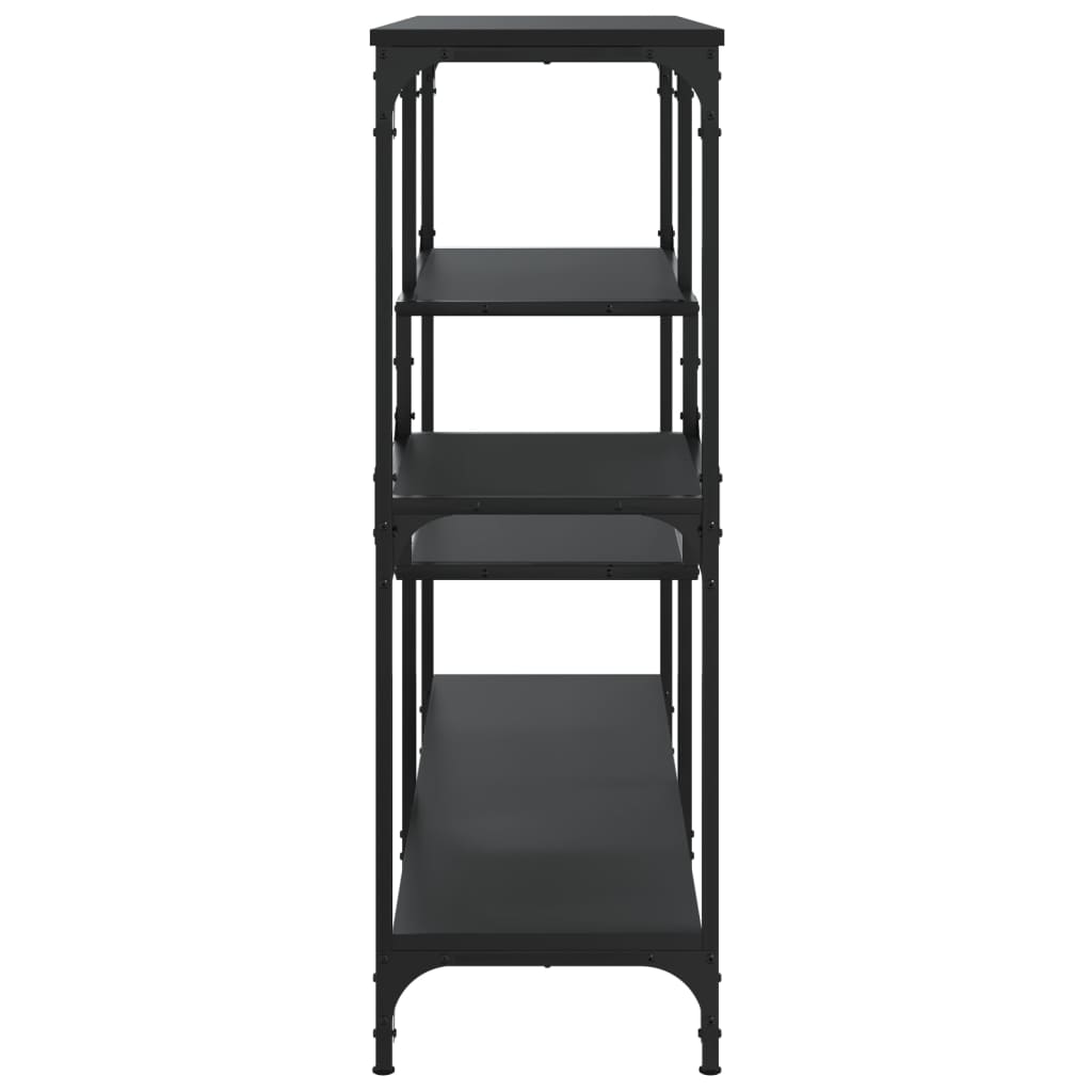 Tavolino Consolle Nero 103x32x95 cm in Legno Multistrato