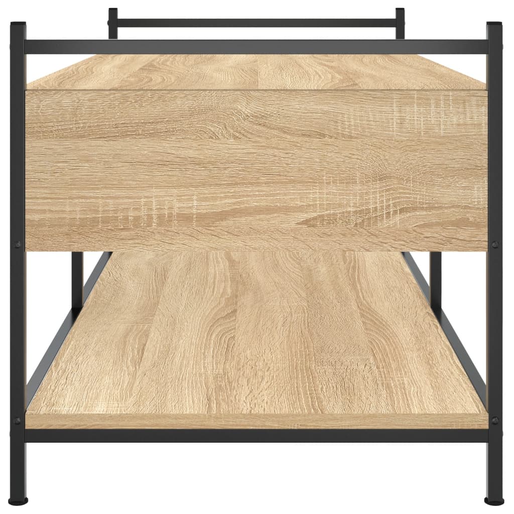 Tavolino da Salotto Rovere Sonoma 99x50x50cm Legno Multistrato