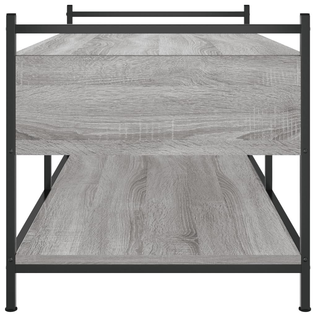 Tavolino da Salotto Grigio Sonoma 99x50x50 cm Legno Multistrato