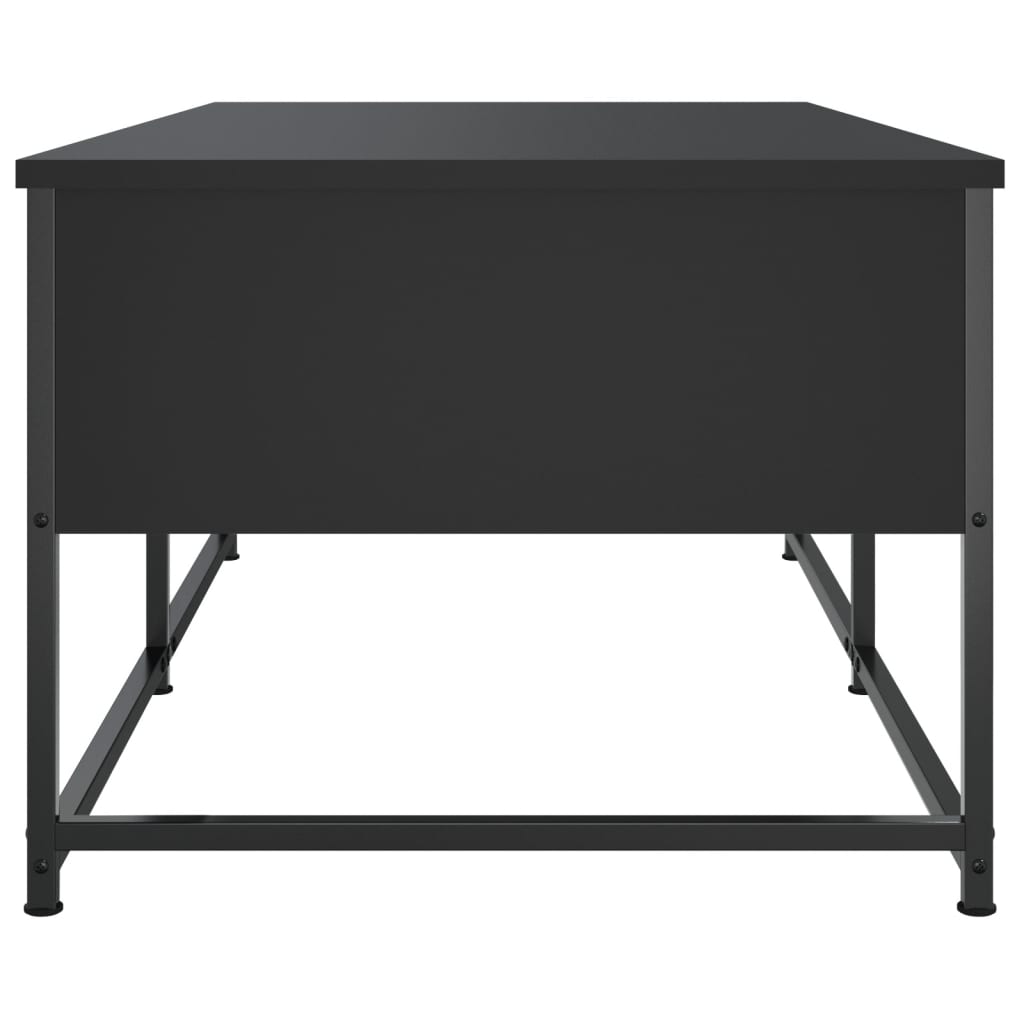 Tavolino da Salotto Nero 100x51x40 cm in Legno Multistrato