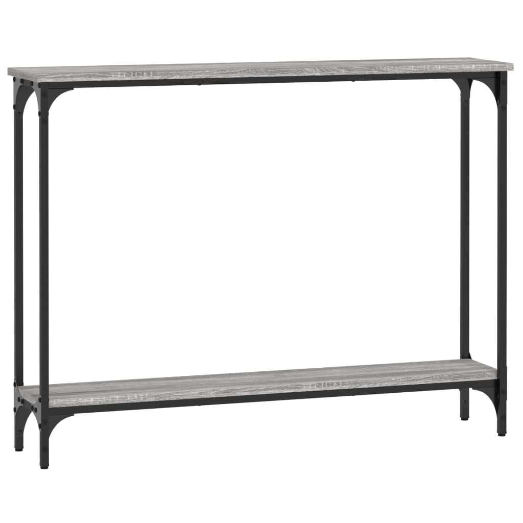 Tavolino Consolle Grigio Sonoma 100x22,5x75cm Legno Multistrato