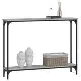 Tavolino Consolle Grigio Sonoma 100x22,5x75cm Legno Multistrato