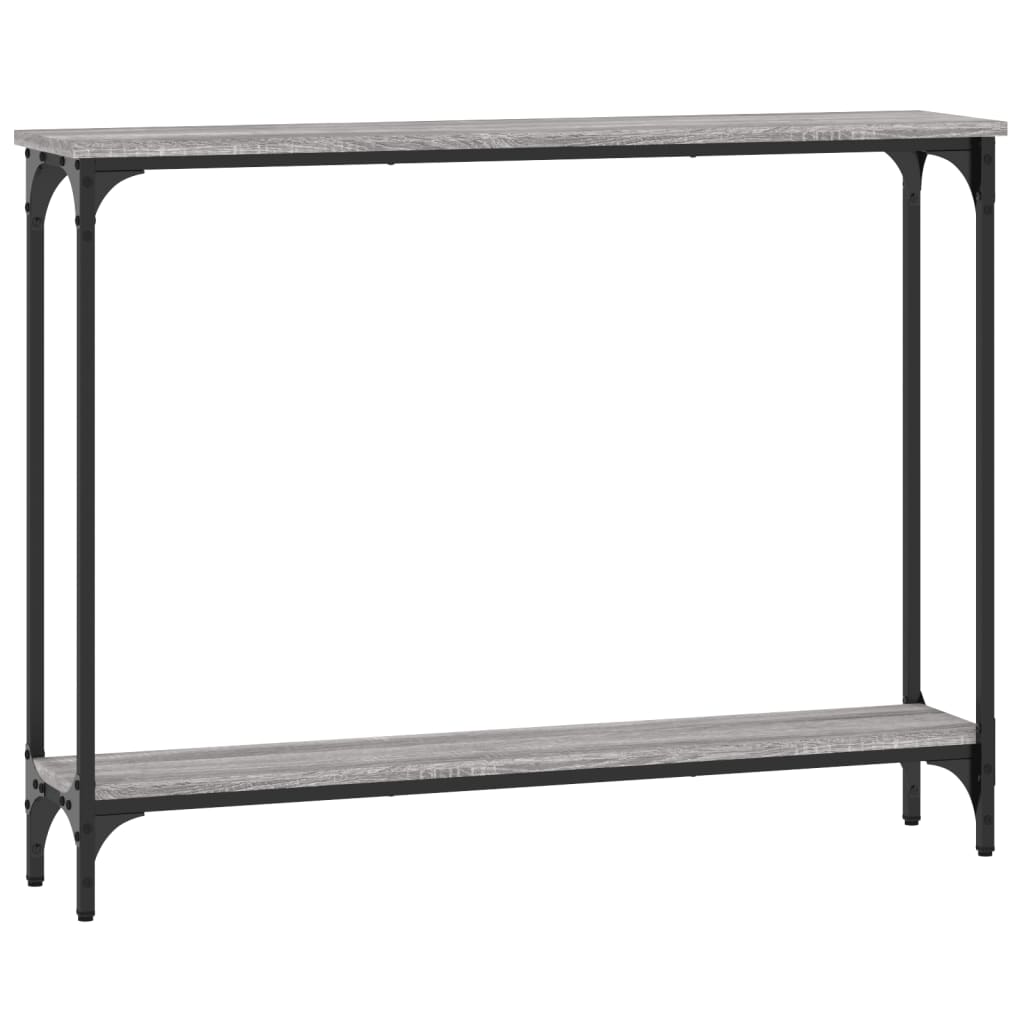 Tavolino Consolle Grigio Sonoma 100x22,5x75cm Legno Multistrato