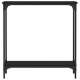 Tavolino Consolle Nero 75x22,5x75 cm in Legno Multistrato