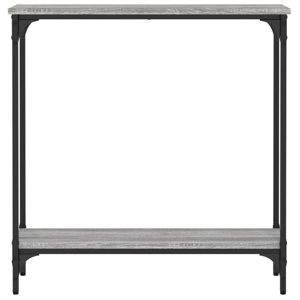 Tavolino Consolle Grigio Sonoma 75x22,5x75 cm Legno Multistrato