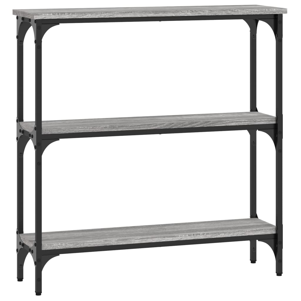 Tavolino Consolle Grigio Sonoma 75x22,5x75 cm Legno Multistrato