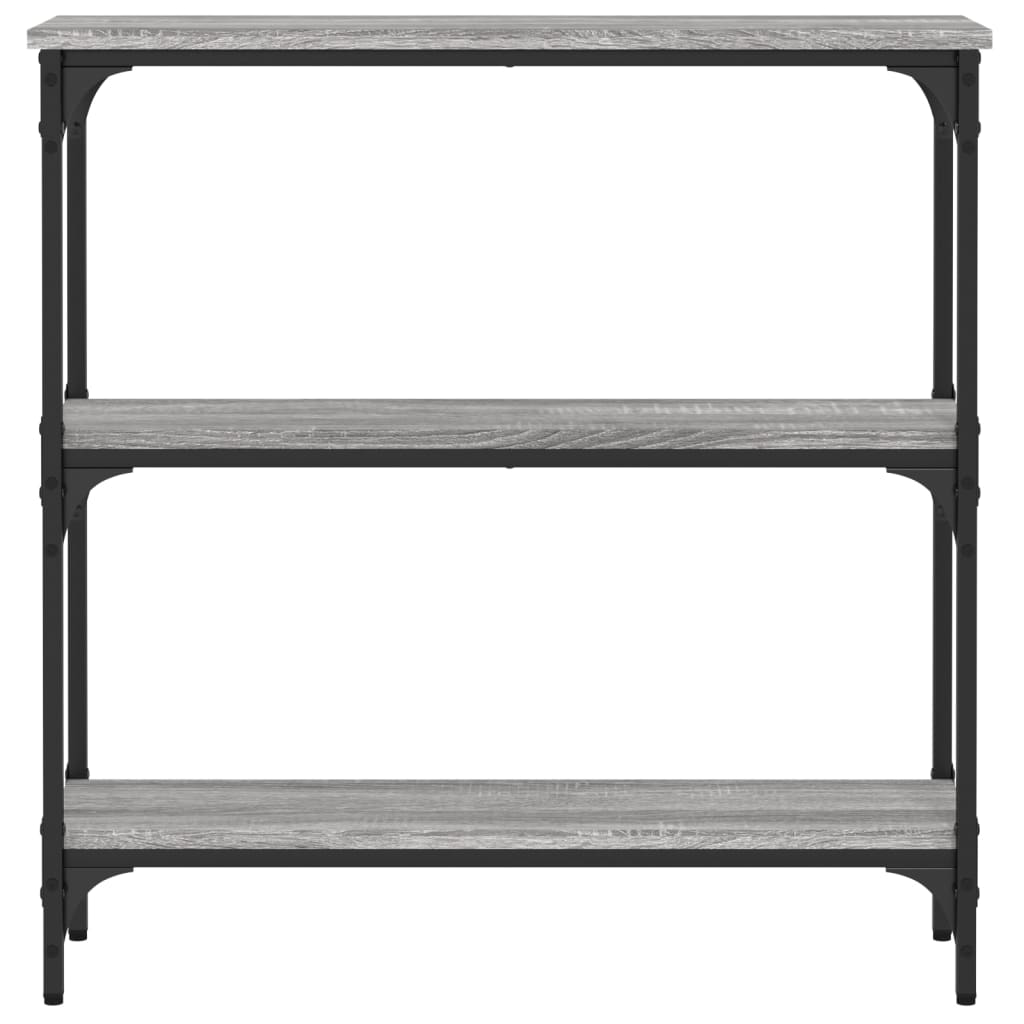 Tavolino Consolle Grigio Sonoma 75x22,5x75 cm Legno Multistrato