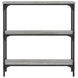 Tavolino Consolle Grigio Sonoma 75x22,5x75 cm Legno Multistrato