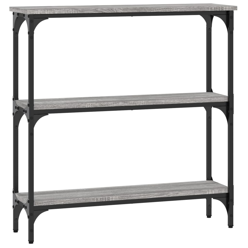 Tavolino Consolle Grigio Sonoma 75x22,5x75 cm Legno Multistrato