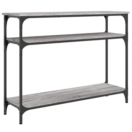 Tavolo Consolle Grigio Sonoma 100x29x75 cm in Legno Multistrato