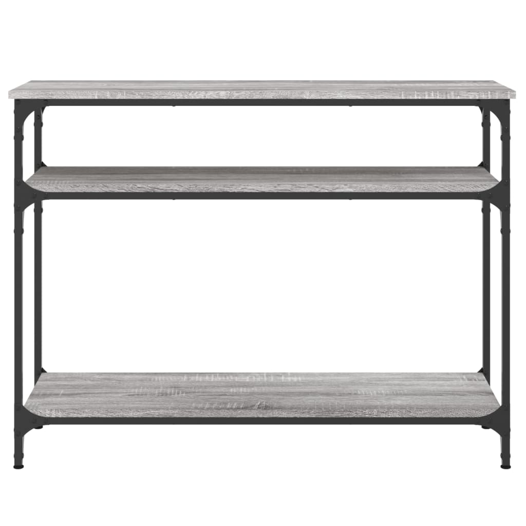 Tavolo Consolle Grigio Sonoma 100x29x75 cm in Legno Multistrato