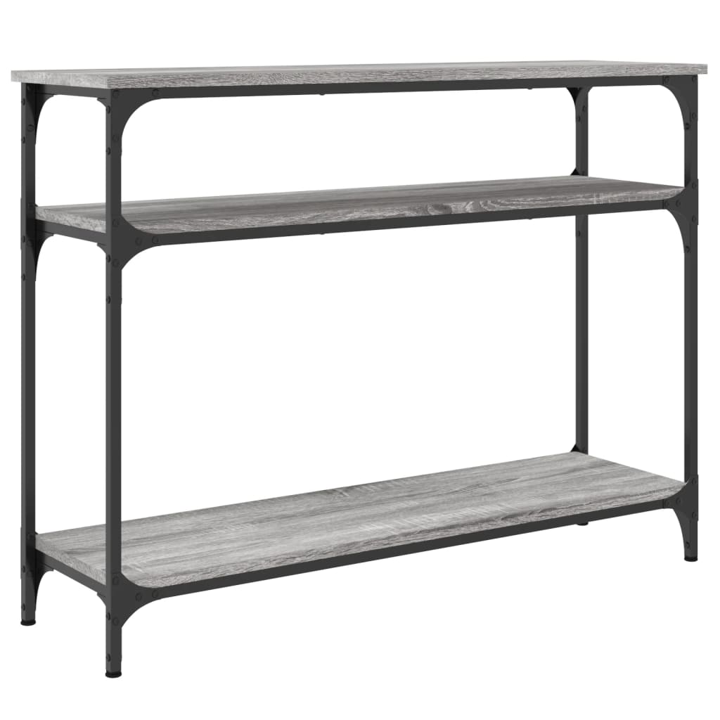 Tavolo Consolle Grigio Sonoma 100x29x75 cm in Legno Multistrato