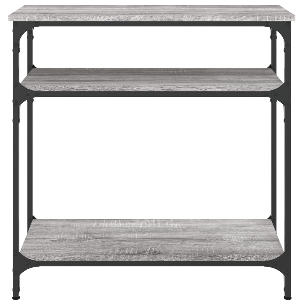 Tavolino Consolle Grigio Sonoma 75x29x75cm in Legno Multistrato