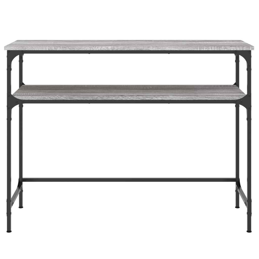 Tavolino Consolle Grigio Sonoma 100x35,5x75cm Legno Multistrato