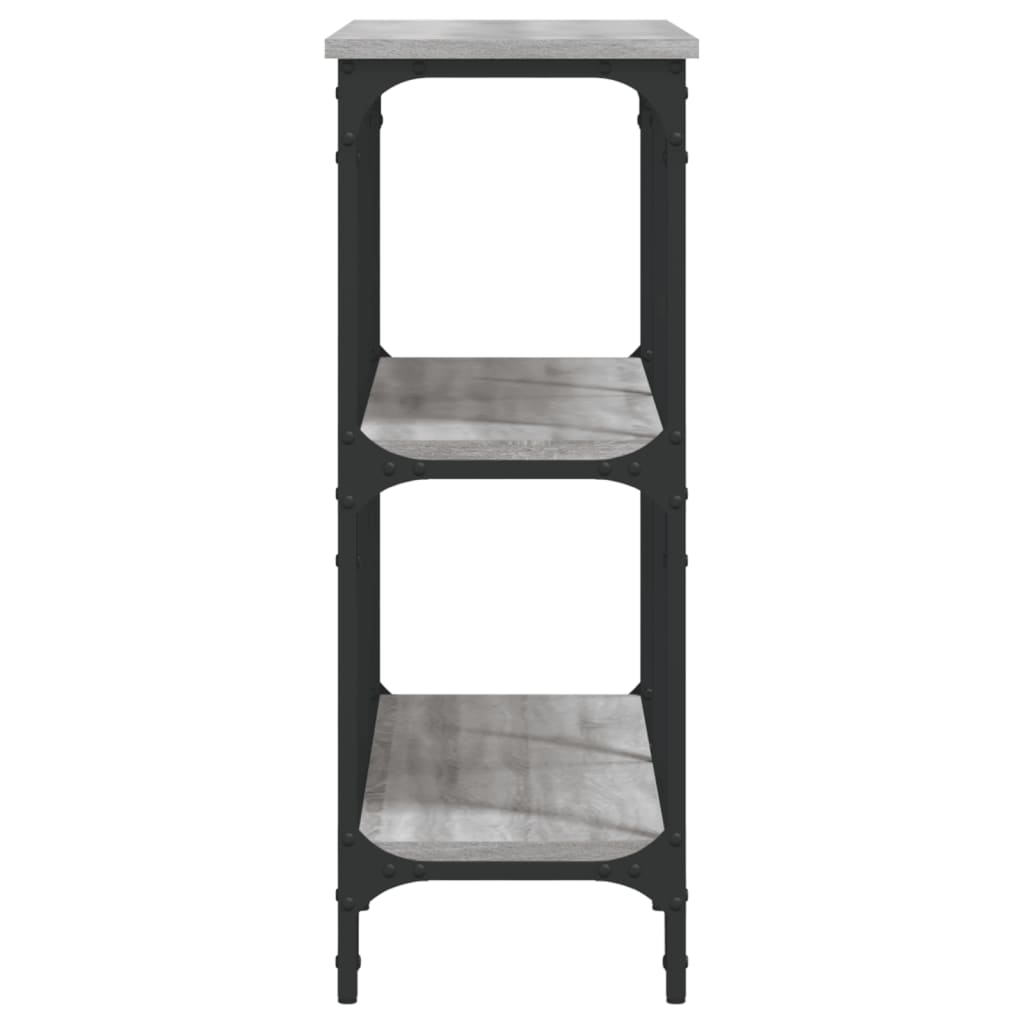 Tavolo Consolle Grigio Sonoma 100x29x75 cm in Legno Multistrato