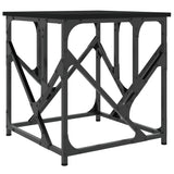 Tavolino da Salotto Nero 45x45x47,5 cm in Legno Multistrato