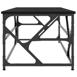 Tavolino Salotto Nero 100x50x40cm Legno Multistrato