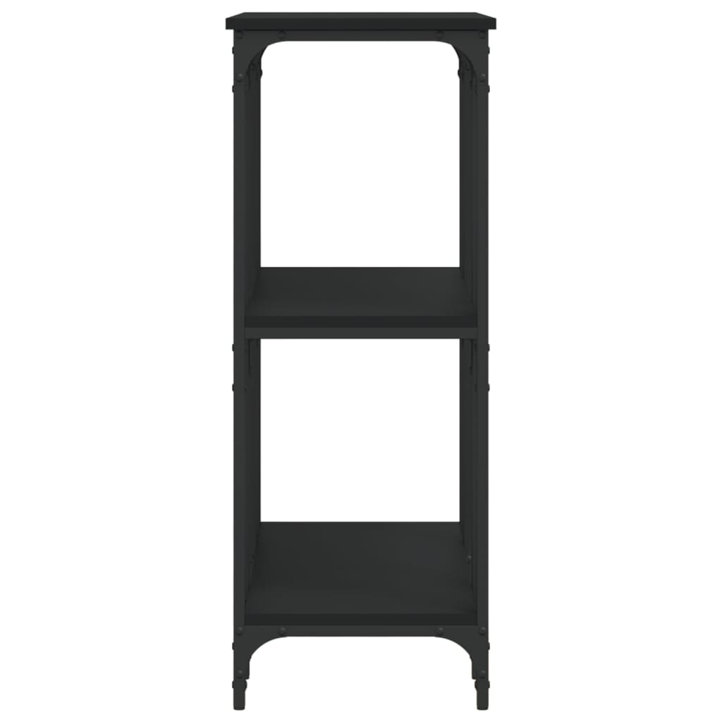 Tavolino Consolle Nero 102x35x90 cm in Legno Multistrato