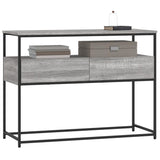 Tavolino Consolle Grigio Sonoma 100x40x75cm Legno Multistrato