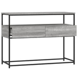 Tavolino Consolle Grigio Sonoma 100x40x75cm Legno Multistrato