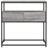 Tavolino Consolle Grigio Sonoma 75x40x75 cm Legno Multistrato