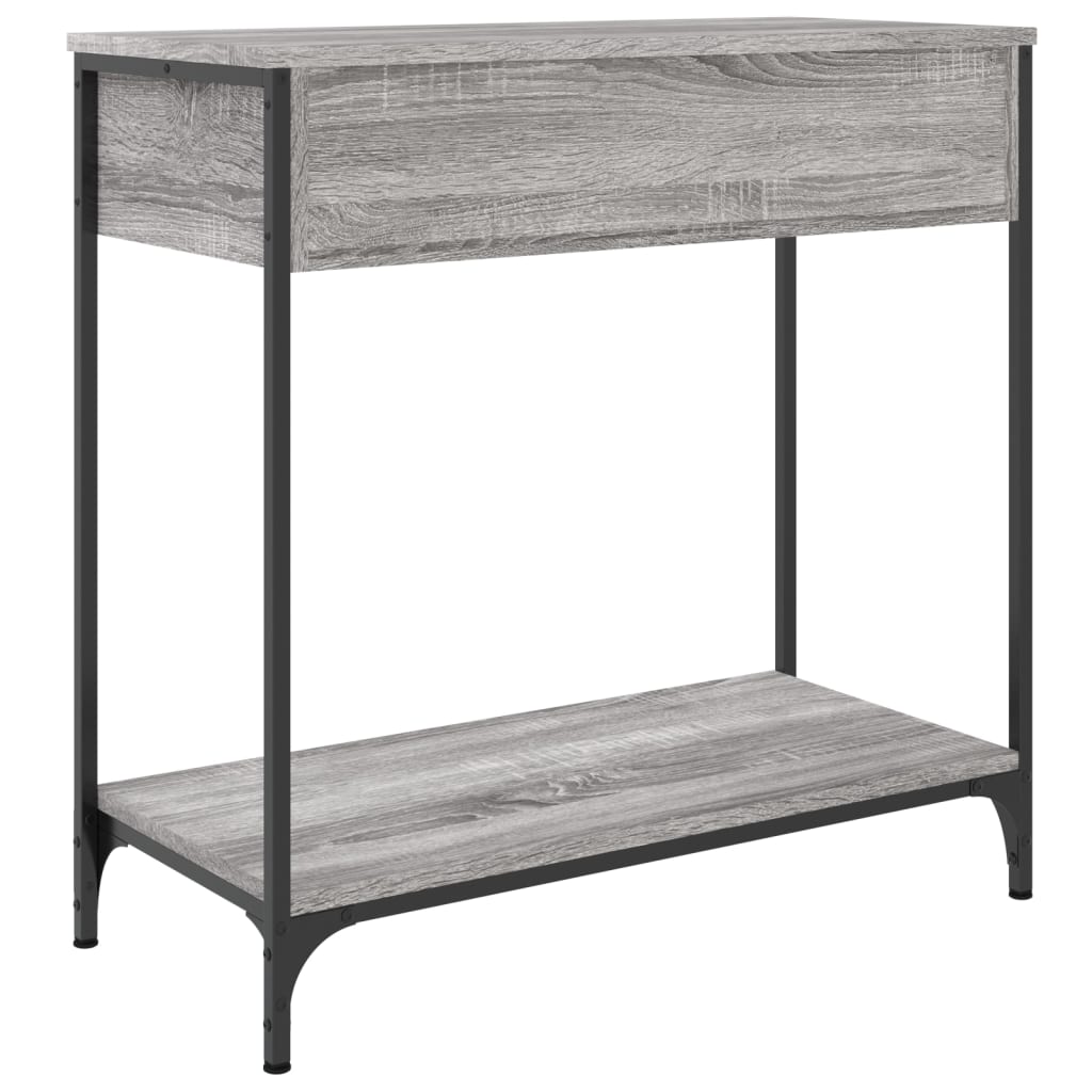 Tavolino Consolle Grigio Sonoma 75x34,5x75cm Legno Multistrato