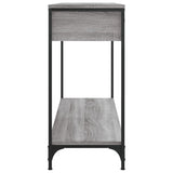 Tavolino Consolle Grigio Sonoma 100x34,5x75cm Legno Multistrato