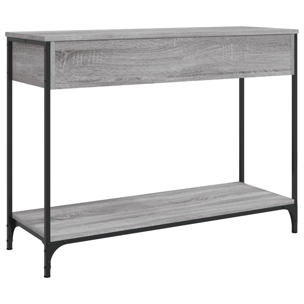 Tavolino Consolle Grigio Sonoma 100x34,5x75cm Legno Multistrato