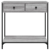 Tavolino Consolle Grigio Sonoma 75x34,5x75cm Legno Multistrato