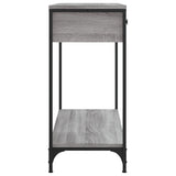 Tavolino Consolle Grigio Sonoma 75x34,5x75cm Legno Multistrato