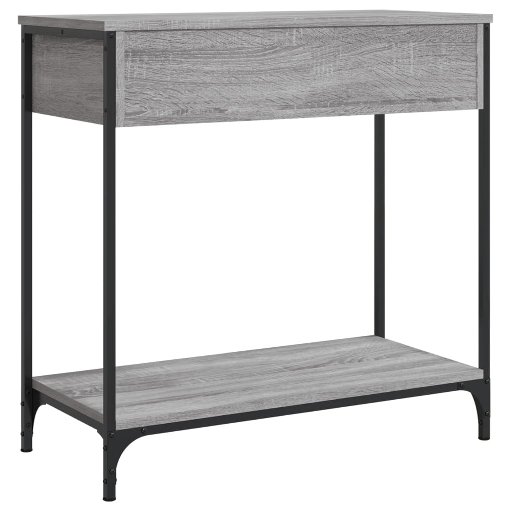 Tavolino Consolle Grigio Sonoma 75x34,5x75cm Legno Multistrato