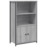 Credenza Grigio Sonoma 62x32x103,5 cm in Legno Multistrato