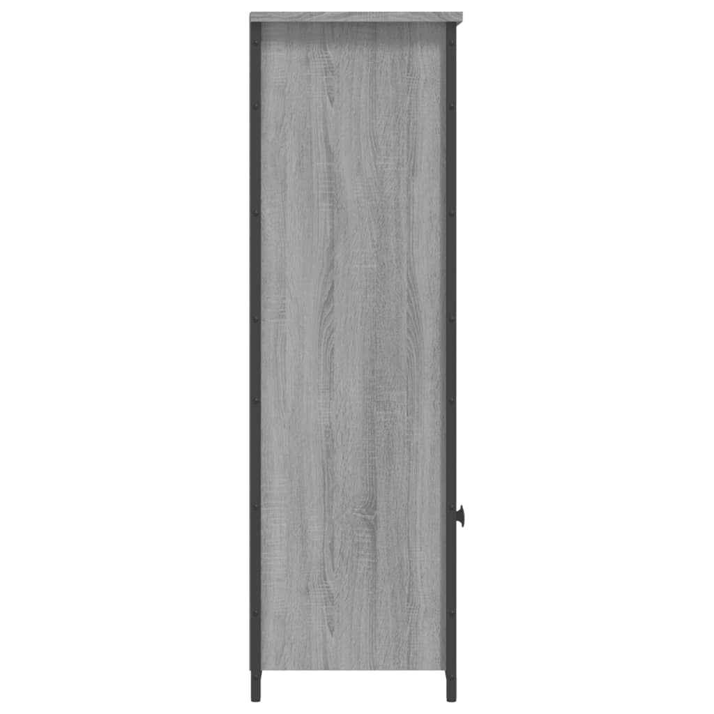 Credenza Grigio Sonoma 62x32x103,5 cm in Legno Multistrato