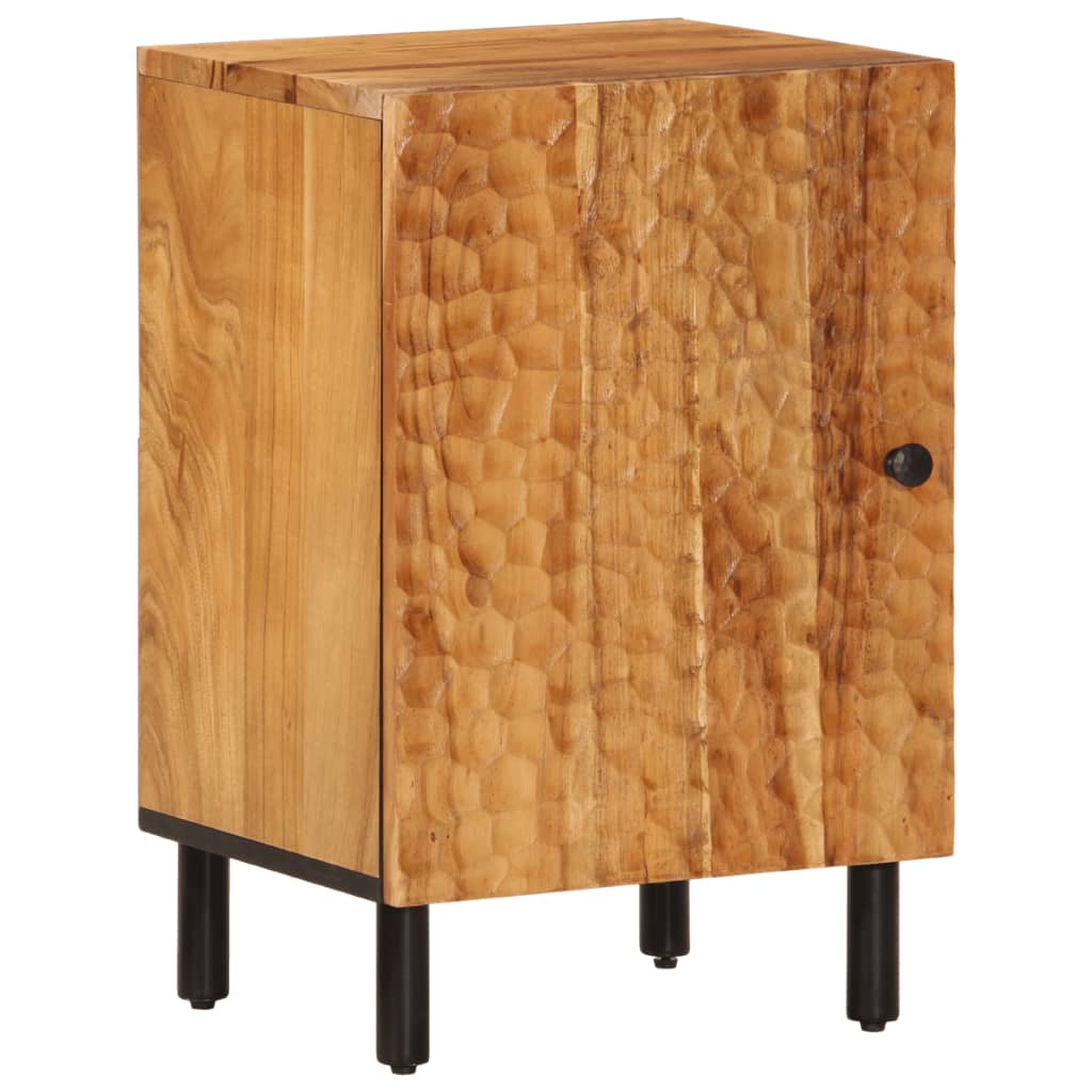 Mobile da Bagno 38x33x58cm in Legno Massello di Acacia