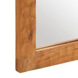 Specchio da Bagno 50x70x2,5 cm Legno Massello di Acacia e Vetro