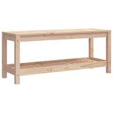 Panca da Giardino 108x35x45 cm in Legno Massello di Pino