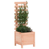 Fioriera Giardino con Rastrelliera 39x39,5x114cm Legno Douglas