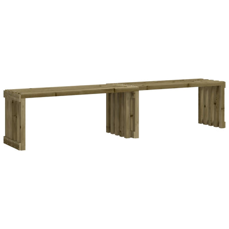 Panca da Giardino Estensibile 212,5x40,5x45 cm Pino Impregnato