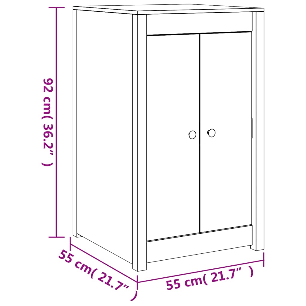 Mobile da Cucina da Esterno Bianco in Legno Massello di Pino