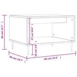 Tavolino da Salotto Rovere Sonoma 60x50x40 cm Legno Multistrato