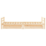 Giroletto Bambini con Cassetti 90x200 cm Legno Massello di Pino